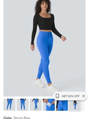 Women’s Strong Blue Drawstring Jogger Pants